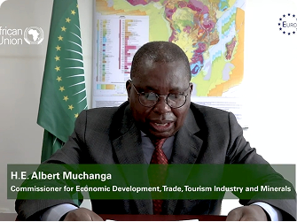H.E. Mr Albert Muchanga, Commissioner for Trade & Industry, African Union highlights PanAfGeo